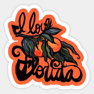 I Love Florida Sticker